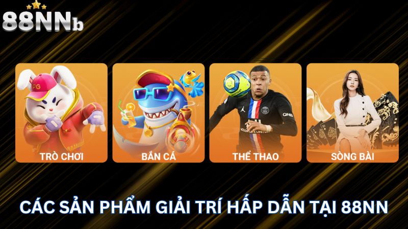 Các sản phẩm giải trí hấp dẫn tại 88NN