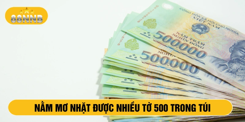 Nằm mơ nhặt được nhiều tờ 500 trong túi