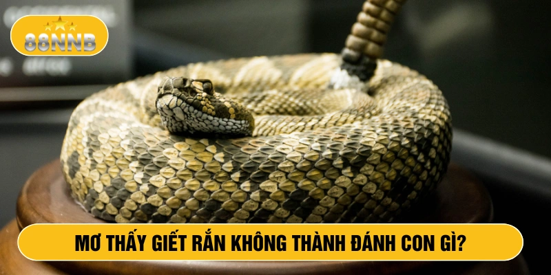 Mơ thấy giết rắn không thành đánh con gì