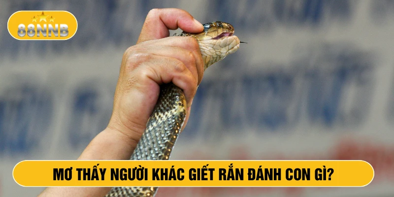 Mơ thấy người khác giết rắn đánh con gì