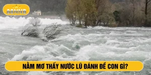 Nằm mơ thấy nước lũ đánh đề con gì