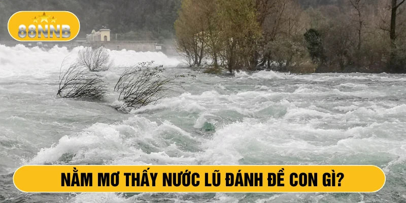 Nằm mơ thấy nước lũ đánh đề con gì